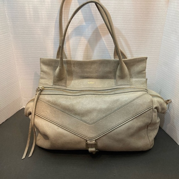 BOTKIER Legacy TRIGGER GREY LEATHER SATCHEL SHOULDERBAG​ - Picture 2 of 8